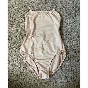 Motionwear flesh-toned camisole leotard